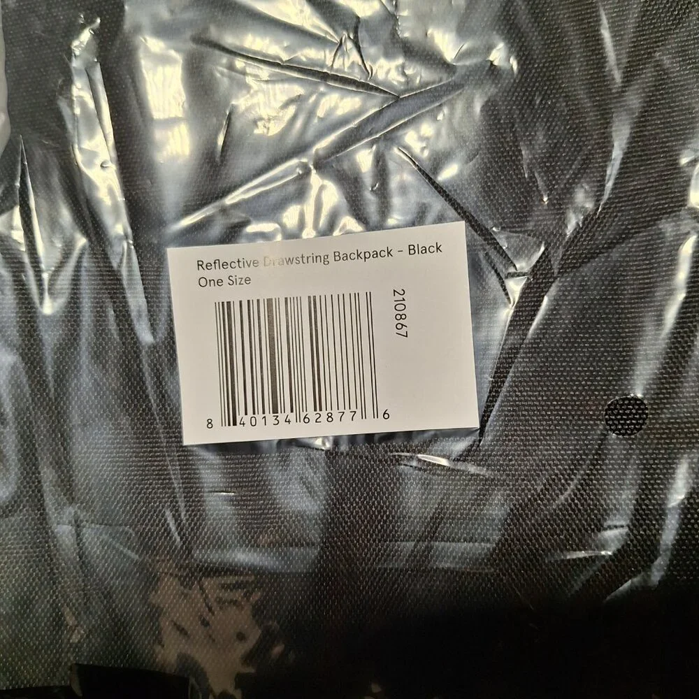 NWT Bark Reflective Drawstring Backpack